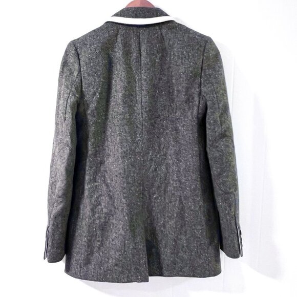 Banana Republic Women’s Wool Notched Collar Button Front Jacket Blazer Size 0 - Picture 3 of 13